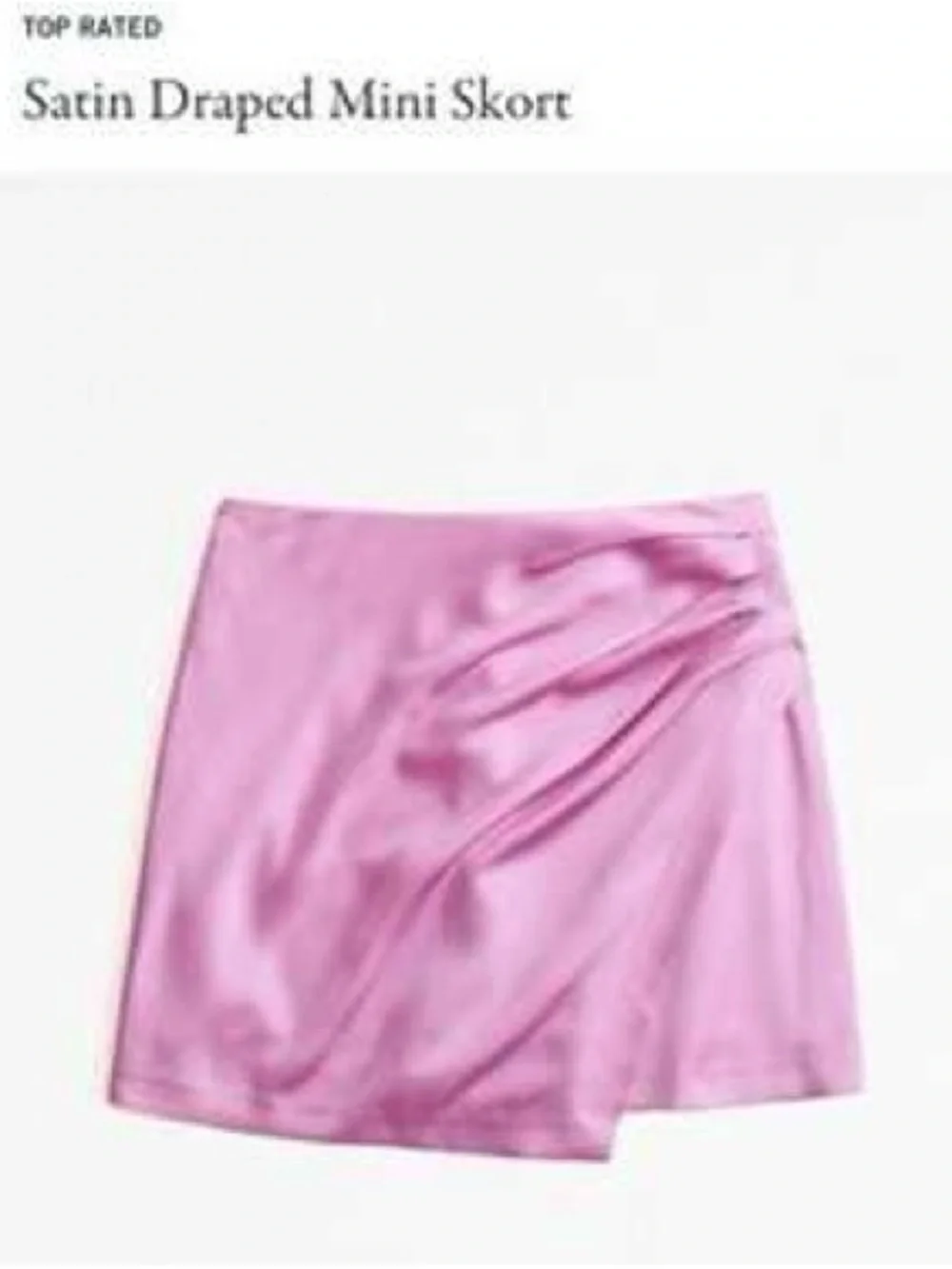 Abercrombie & Fitch Lavender-Pink Satin Skort